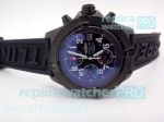 Copy Breitling Chronomat Blue Dial SS Case Rubber Band Watch